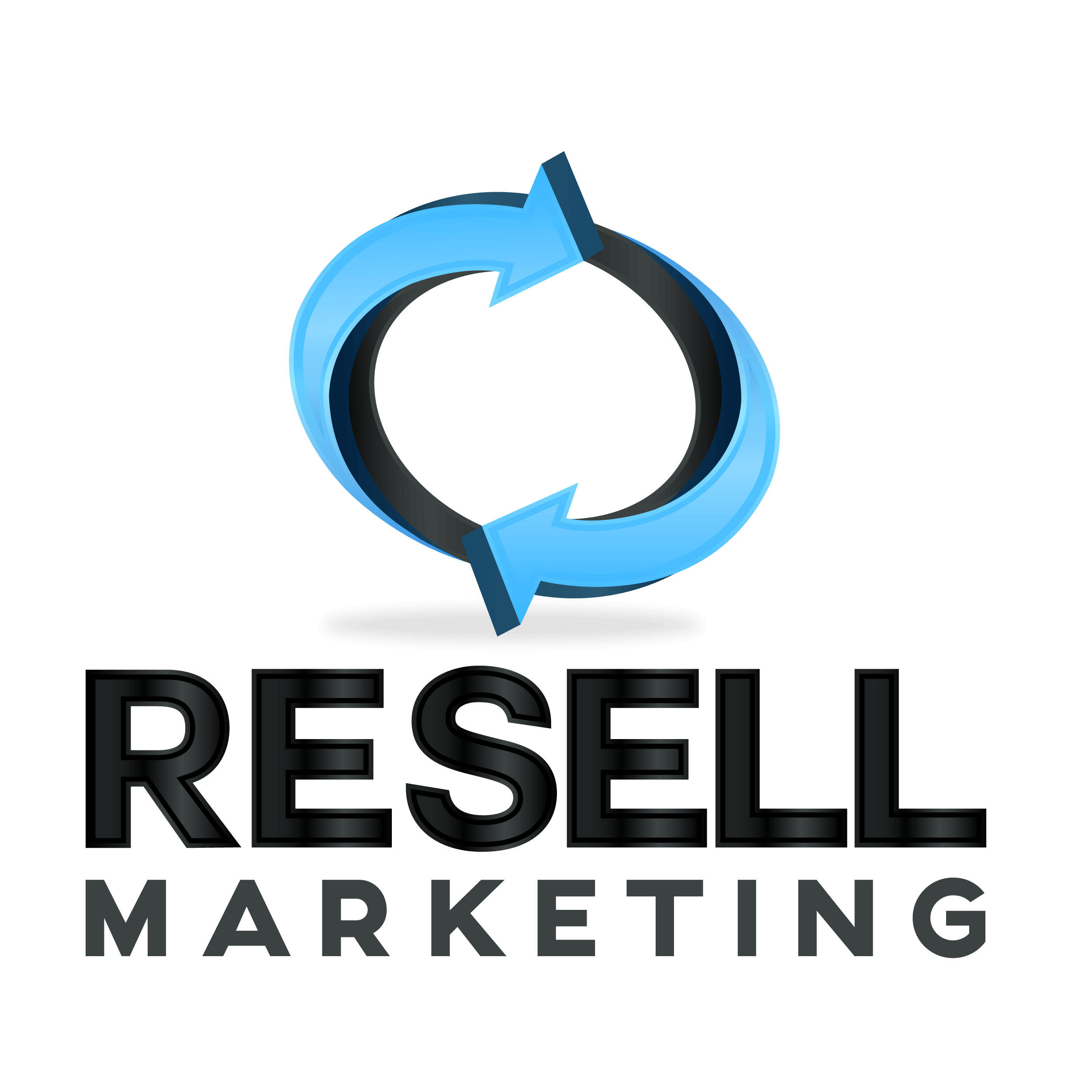 re sell marketing logo rgb transparent