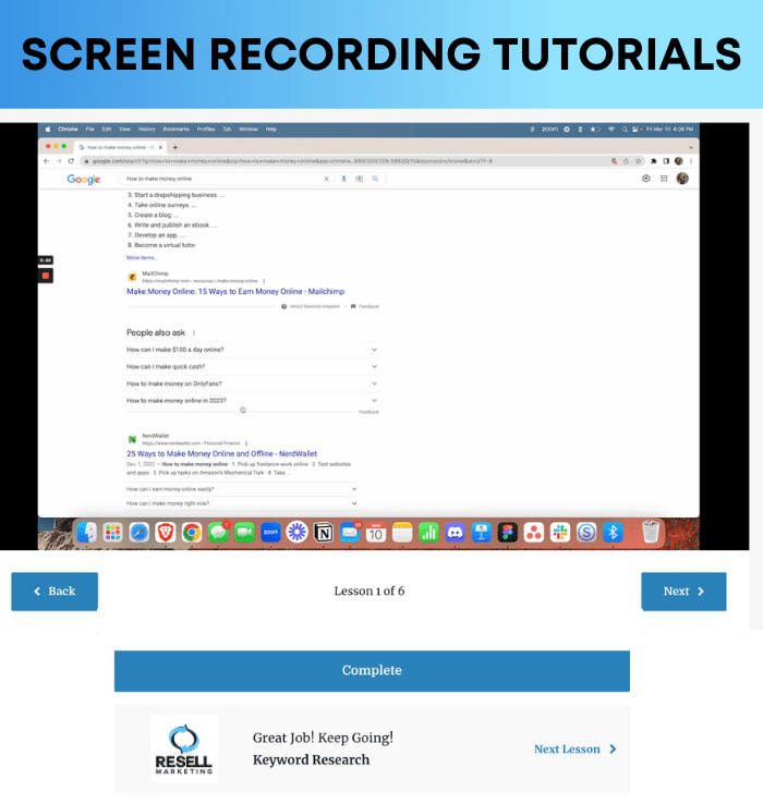 screen recording videos
